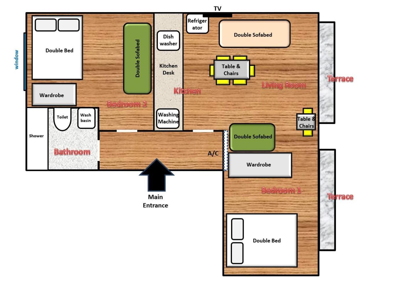 Istanberry - Paradise Two Bedroom Apart Otel İstanbul